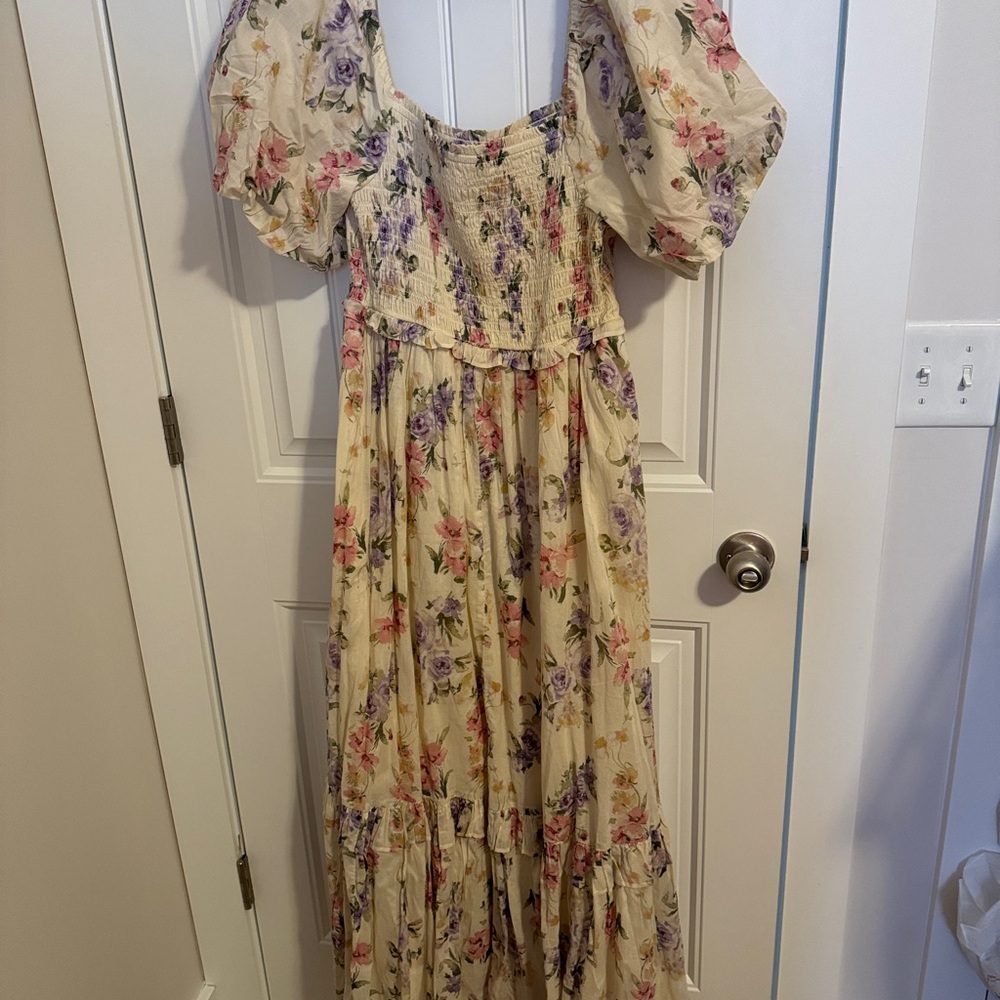 Love Shack Fancy x Gap Collab Maxi Dress